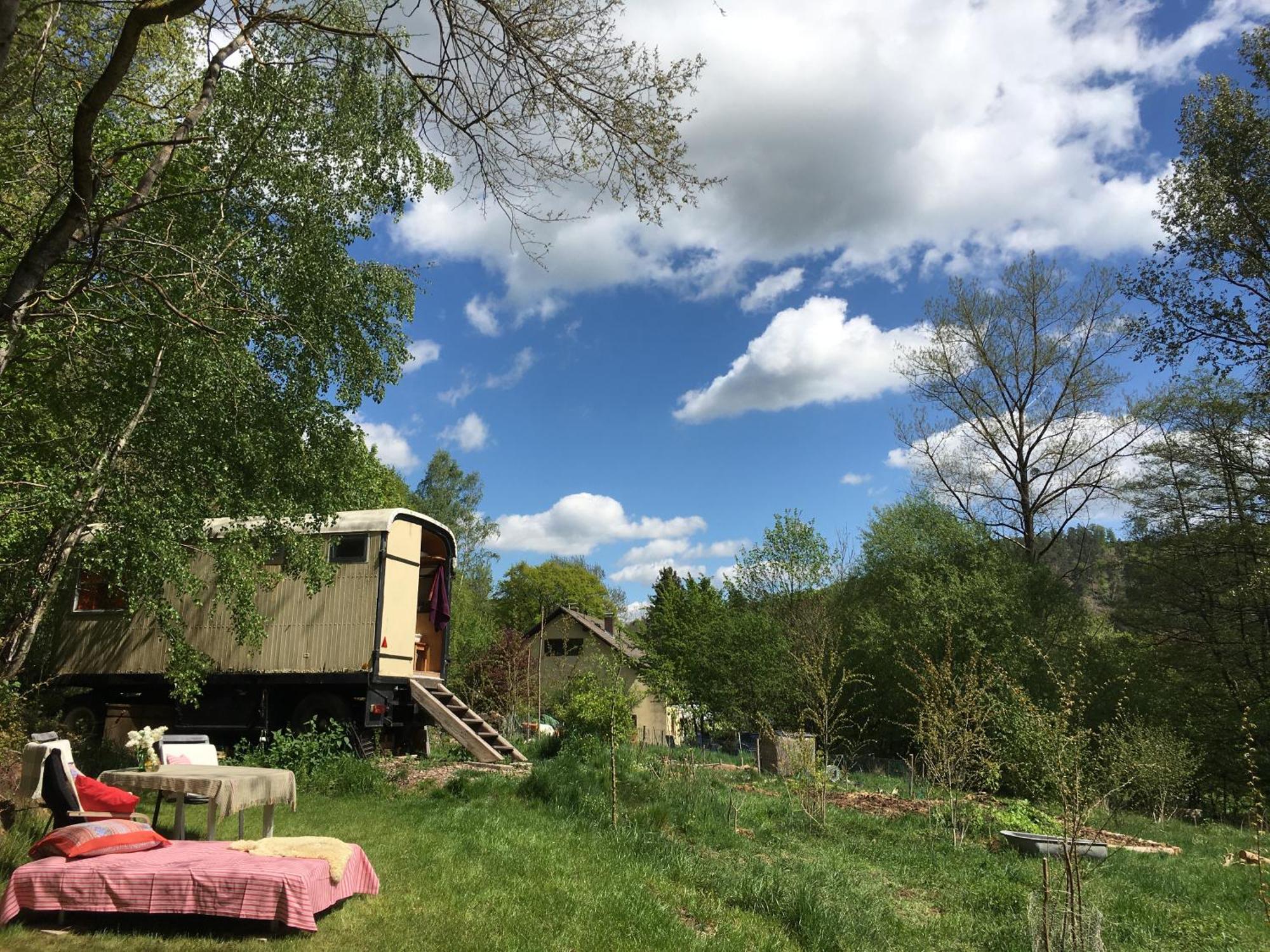 Kuscheliger Zirkuswagen Im Wildgarten Witzenhausen Exteriér fotografie